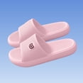 thumbnail image 6 of Womens EVA Bathroom Slide Sandals Non-Slip Quick Dry Lightweight Cushioned Open Toe House Slippers Pink,Size 5.5, 6 of 6