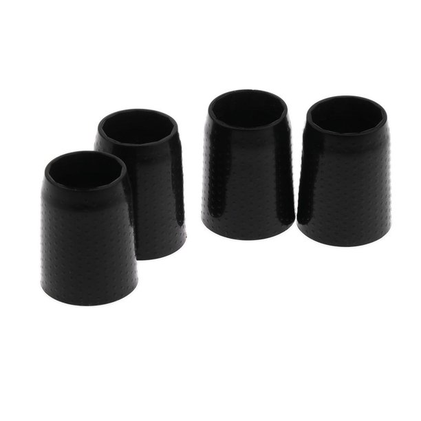 4x Puntas de Bastón Reempzo de Pies Tampón de Goma de Repuesto para Senderismo Bastones de Trekking (negro) Antideslizante 18 mm B DYNWAVEMX Sugerencias para caminantes