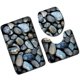 thumbnail image 2 of Juego de alfombras de baño con estampado de piedra 3D, alfombrillas de baño antideslizantes, alfombrillas decorativas para asiento de inodoro, alfombra 3 piezas seitruly JJ25267-10, 2 of 6