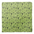 thumbnail image 4 of Bimba Green Heart & Tribal Skull Pure Silk Printed Scarf Dupatta Head Neck Wrap Bandanas For Women 40 x 40 Inches, 4 of 6