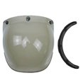 thumbnail image 1 of thinsony Open Face Helmet Visor Motorcycle Helmet Bubble Visor PC Lens Light brown2, 1 of 8