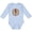 AE-Light Blue, variant on Southwestern Native Pattern Lizard Boys or Girls Long Sleeve Baby Bodysuit