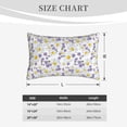 thumbnail image 4 of Lsque Daisies Flowers Pattern Pillow Case – Soft & Cozy Throw Pillow Cover, Hypoallergenic Cushion Case for Sleeping Women with Envelope Closure-14"x20", 4 of 6