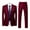 W01-Wine, variant on JUUYY Men's Suit Slim Fit 2 Button 2 Piece Suits Party formal Dress Solid Color Tuxedo Blazer Slid Color Jacket Pants Set Orange XXXXL