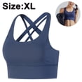 thumbnail image 1 of 1 pieza de sujetador deportivo de alto impacto para mujer, con espalda cruzada, sexy, para correr, 1 of 8