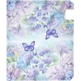 thumbnail image 2 of Spring Mailbox Covers, Purple Hydrangea Butterfly Mailbox Covers Oxford Cloth Post Box Cover with Magnetic Strip for Garden Yard Decor, 2 of 6