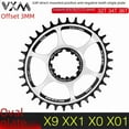 thumbnail image 2 of VXM Mountain Bike Elliptical Chainring - 36T, 3mm Offset, GXP Direct Mount Design, Aluminum Alloy Construction for Enhanced Power Transfer and Durable Performance with Optimized Chain Tension and, 2 of 6