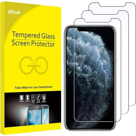 JETech Screen Protector for iPhone 11 Pro Max and iPhone Xs Max 6.5-Inch, Tempered Glass Film, 3-Pack