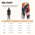 thumbnail image 4 of Lsque Sunset Ocean Watercolor Dolphin Print Women's Pajama Pants, Lounge Pant - Comfortable Home Wear,Elastic Waistband, Stylish Design-Small, 4 of 9