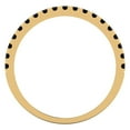 thumbnail image 5 of 1 ct Brilliant Round Cut Natural Onyx 14k White/Rose/Yellow Gold Stackable Band SZ 6.75, 5 of 6