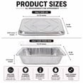 thumbnail image 3 of VeZee Chafing Dish Buffet Party Set 36 pc with Servers and Warmers, Serving Kit Includes Fuel, Wire Racks, Foil Pans, 3 of 9