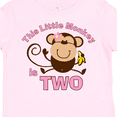 thumbnail image 4 of Inktastic Little Monkey Girl 2nd Birthday Girls Toddler T-Shirt, 4 of 5
