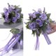 thumbnail image 4 of Ramo de novia de rosa artificial para boda con cinta de seda y hortensias, arreglo floral para dama de honor y decoración del hogar, 4 of 7