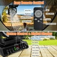 thumbnail image 4 of ASTRAEA Portable Camping Fan, 20000mAh Battery Powered Tent Fan with Light & Remote for Indoor Outdoor Tent Travel Fishing, Black, 4 of 7