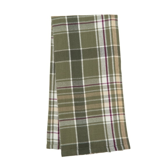 Dawson Plaid 100% Cotton Handwoven Kitchen Dishtowel