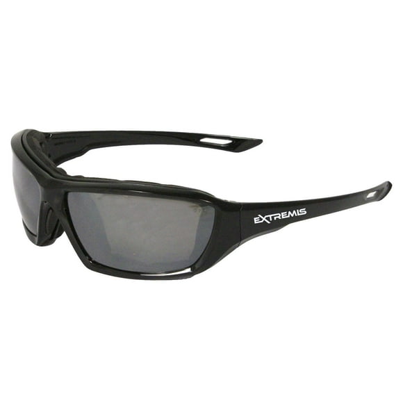 Radians XT1-61 Lunettes de Sécurité à Monture Entièrement Noire avec Lentille Antibuée Miroir Argenté