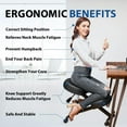 Ergonomic Office Kneeling Chair, Height Adjustable Stool with Thick