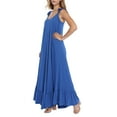 thumbnail image 2 of Doublju Women's Scoop Neck Ruffle Trim Maxi Long Dress (Plus Size Available), 2 of 4