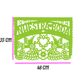 thumbnail image 4 of Adorno de PAPEL PICADO ARTEMEX Boda Multicolor para fiesta 10 Pzas, 4 of 4