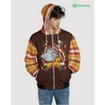 thumbnail image 2 of Lotusprinthandmade Zip Hoodie 3D S-5XL Multicolor (S), 2 of 3