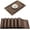 Brown, variant on Findosom 6pcs of PVC Placemat, Non-Slip Heat-Resistant Table Place Mat Stain Resistant Woven Vinyl Placemats for Kitchen Table, Washable Durable Table Mats Gray, 6 Count