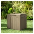 thumbnail image 4 of SONGMY 31 Gallon Resin Deck Box Waterproof Indoor Outdoor Storage Boxes for Patio Furniture Cushions and Garden Tools (Light Brown), 4 of 8