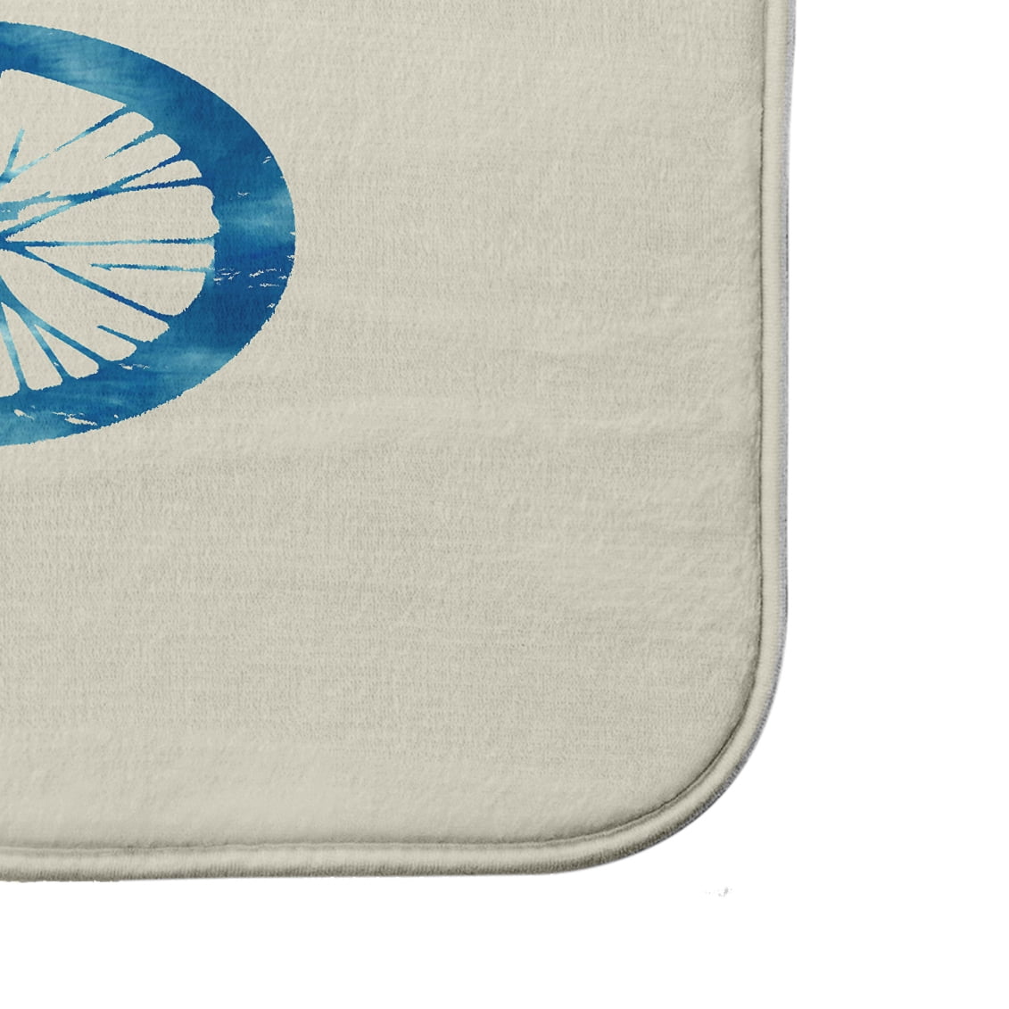 Simply Daisy 34" x 21" Plush Microfiber Turquoise Life Cycle Bath Mat