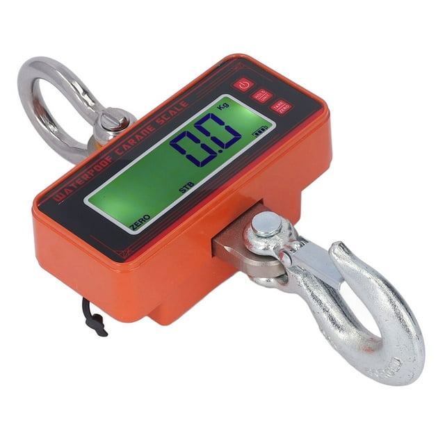 Wireless Hanging Scale,1500KG 3000LB Orange Industrial Multifunctional Crane Scale LCD Crane Scale Smooth Operation