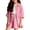 Pink, variant on GiLiling Girls Casual 2 Piece Outfit Linen Long Sleeve Button Down Shirt and High Waist Drawstring Shorts Set (Hot Pink, 11-12 Years)