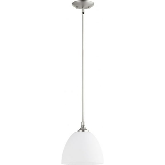 3159-65-Quorum Lighting-Enclave - 1 Light Pendant in Quorum Home Collection style - 9 inches wide by 9.25 inches high-Satin Nickel Finish