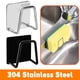 thumbnail image 2 of Soporte de esponjas de acero inoxidable para cocina, estante de secado de drenaje, fregadero autoadhesivo, colgador de ganchos de cocina, accesorios, organizador de almacenamiento Tan Jianjun unisex, 2 of 2