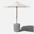 Outdoor Patio Veradek Umbrella Side Stand Table - Gray - Walmart.com