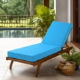 thumbnail image 6 of Codi Lounge Chair Cushion, Outdoor Chaise Cushions for Pool, Double Waterproof Fabric, 70 x 22.5 x 3.5 Inch Teal Blue, 6 of 14