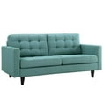 thumbnail image 2 of Modway Empress Causeuse Moderne Rembourrée en Tissu, Bleu Laguna, 2 of 5