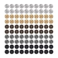 thumbnail image 1 of Lot de 100 mini boutons pression de 5 mm, 5 couleurs, antirouille, légers, miniatures, pour femmes et hommes, 1 of 4