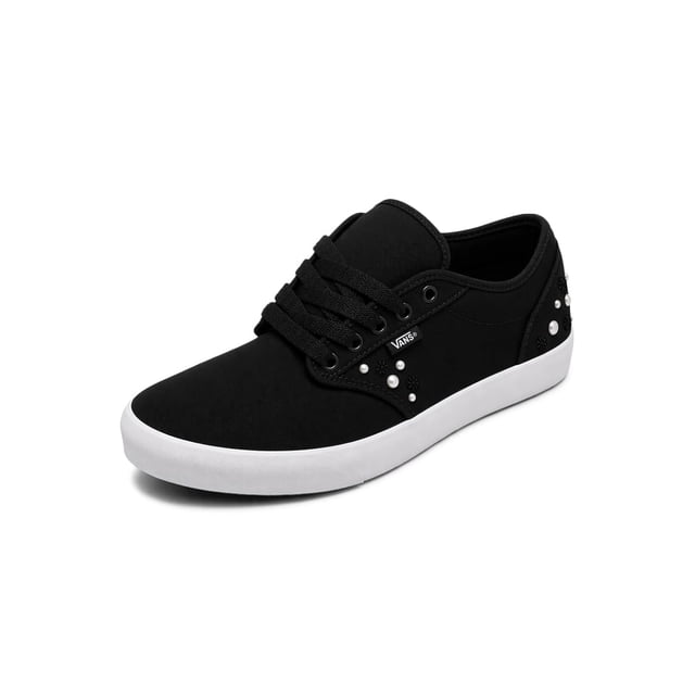Zapatilla Vans Atwood negra 9.5 con apliques – caña baja (mujer)