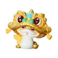 thumbnail image 2 of Esquirla 2025 Chinese New Year Snake Statue Ornament Art Photo Props Self Adhesives Gift Resin Figurine Animal Sculpture for Bookshelf Gold, 2 of 8