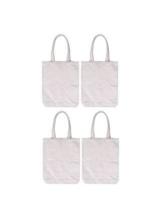 YACEYACE Canvas Zipper Tote Bag, 3pcs 14x16 White Blank Canvas Bags Plain Canvas Tote Bags Canvas Zipper Tote Plain Canvas Tote Bags Canvas Tote