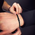 thumbnail image 2 of Matching Couple Bracelets Letter Initial Bracelet for Men Women Cute Anniversary Christmas Gift Ideas Long Distance Couple Gifts for Him Her Boyfriend Girlfriend Son Bestfriend, 2 of 8