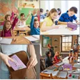 thumbnail image 4 of Estuche Escolar, Estuche de Lápices de Gran Capacidad con Compartimentos y Banda Elástica, Estuche Suave con Cremallera y Asa Colores Brillantes para Adolescentes Niños Niñas Kaili Sencillez, 4 of 5