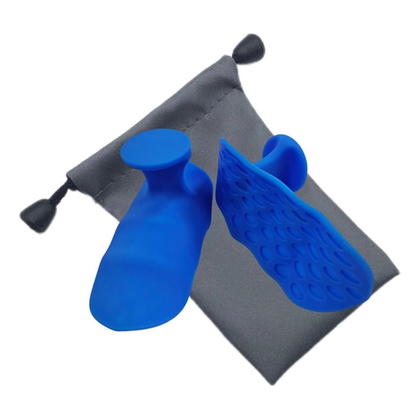 2 guantes de levantamiento de pesas para mujeres y hombres, agarres de silicona ligeros para gimnasio. Azul