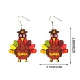 QQUAO Home Decor Turkey Earrings Acrylic Printing Personalized Fashion