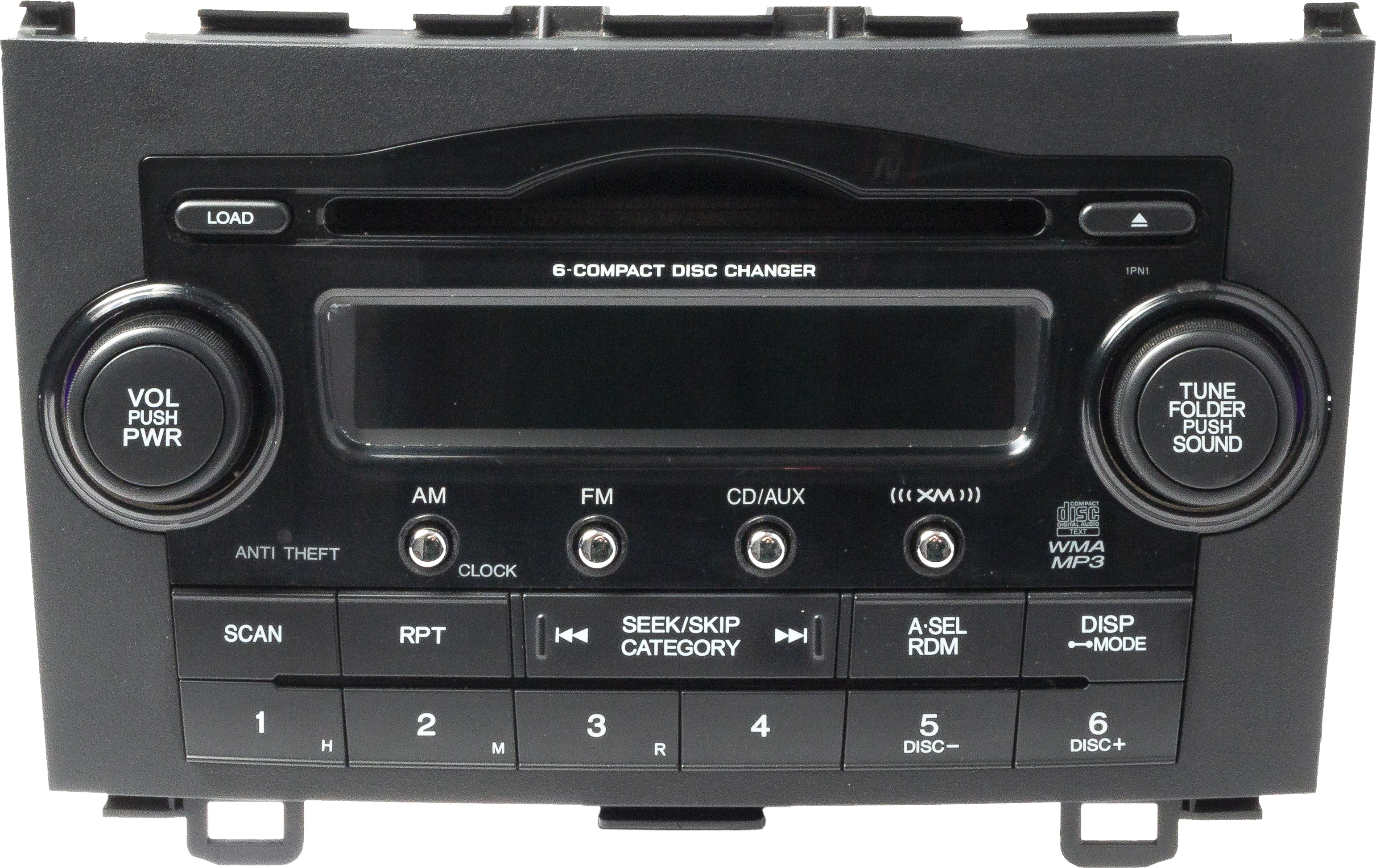 Restored Honda CR-V 2008-2009 Radio AM FM 6 Disc CD Player Sat Ready 39100-SWA-A100 1PN1 (Refurbished)