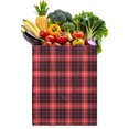 thumbnail image 1 of Retro Plaid Canvas Tote Bag Buffalo Checkered Pattern Vintage Style Geometric Design Rustic Aesthetic Cute Reusable Foldable Shopping Tote, 1 of 6