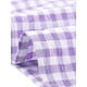 thumbnail image 5 of INSPIRAR CHIC Blusa de Mujer de Verano con Cuello Cuadrado y Mangas Cortas de Gingham XS Púrpura, 5 of 6