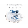 thumbnail image 3 of Zapatera Apilable Cajas De Plástico Contenedor Plegable 2pcs Xtellar blanco, 3 of 4