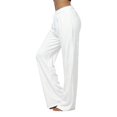 thumbnail image 4 of SGMVNU Flannel Pajama Pants for Women Soft Flannel Plaid Loungewear Pants Drawstring Comfy Warm Sleepwear Fuzzy Winter Loungewear Bottoms(White, L), 4 of 9