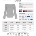thumbnail image 2 of ORUYROP Pull pour Femmes Col Cœur Bustier Côtelé Corset Tricoté Manches Longues, 2 of 7