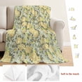 thumbnail image 5 of Yellow Rose Blanket Soft Cozy Warm Throw Blanket for Couch, Plush Fuzzy Flannel Fleece Blankets for Sofa, Farmhouse Romantic Botanical Floral Flowers Bed Blankets Lightweight Gifts for Women, 50"x60", 5 of 9