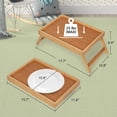thumbnail image 4 of Bed Tray Table with Folding Legs,Bamboo Breakfast in Bed for TV Table, Laptop Computer Tray,Eating, 4 of 5